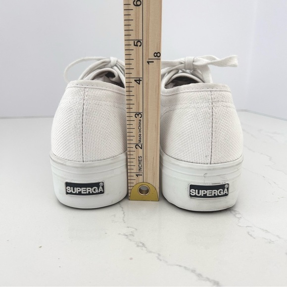 Superga Platform 2790 Sneaker Shoe Canvas Retro Coachella White Womens 7.5/ EU38 - Picture 8 of 14